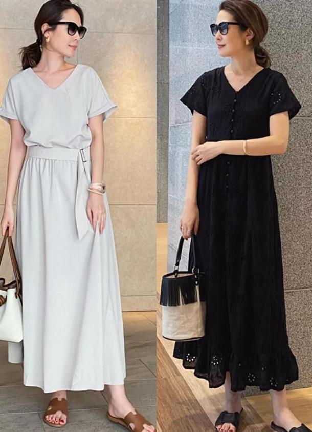 今年夏季穿得舒适又高级就看这些四五十岁女人时髦不显老(图9)