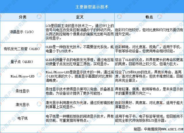 2024年中国新型显示行业市场前景预测研究报告（简版）
