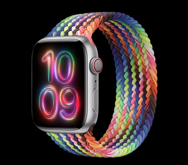 苹果推出2024款彩虹版AppleWatch编织表带致敬LGBTQ+社群